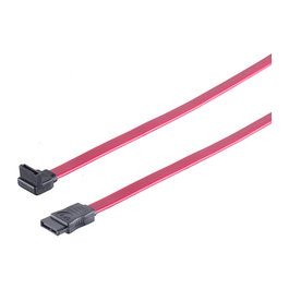 S-Impuls Cable SATA III 0,5m 90° Rojo de alta velocidad