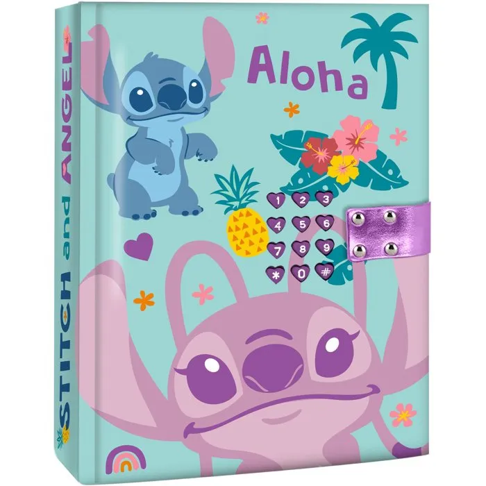 Kids Licensing Diario secreto con código Stitch Disney