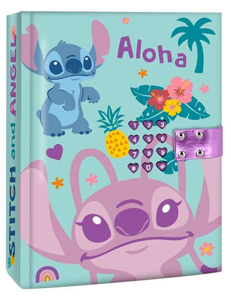Kids Licensing Diario secreto con código Stitch Disney