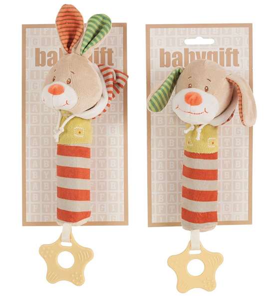 Creaciones Llopis Pito-Mordedor Conejo-Perro Baby 25 cm