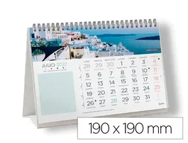 Liderpapel Calendario de sobremesa triangular Imágenes Ciudades 2027