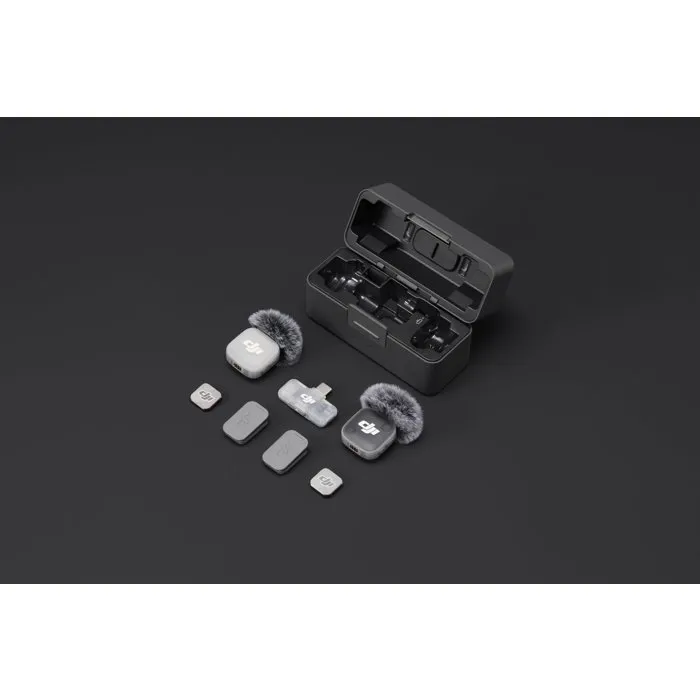 DJI Mic Mini 2 con 2 transmisores, 1 receptor y estuche de carga