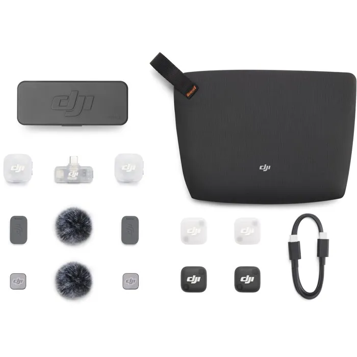 DJI Mic Mini 2 con 2 transmisores, 1 receptor y estuche de carga