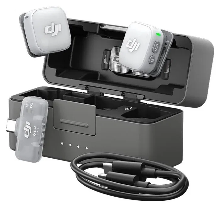 DJI Mic Mini 2 Micrófono Inalámbrico Negro 2 Transmisores 1 Receptor Estuche de Carga 6937224141452
