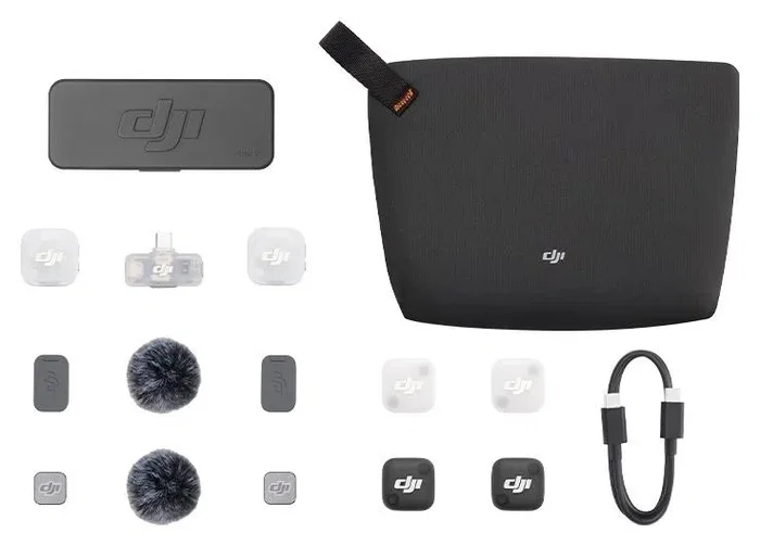 DJI Mic Mini 2 Micrófono Inalámbrico Negro 2 Transmisores 1 Receptor Estuche de Carga 6937224141452