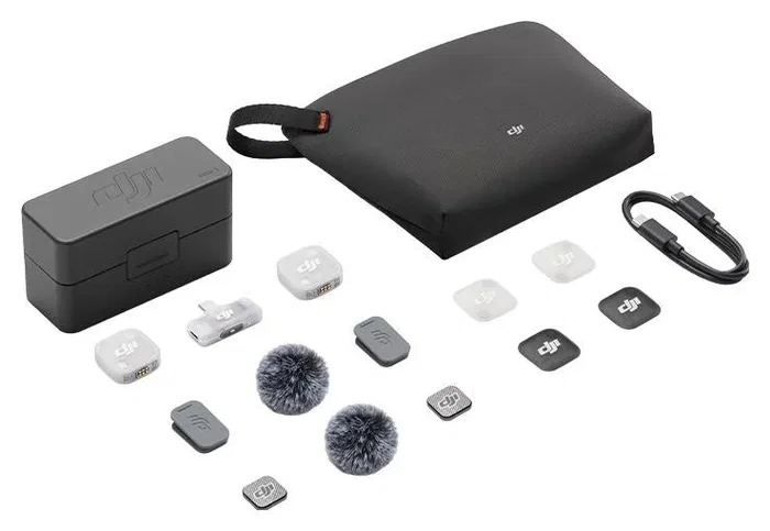 DJI Mic Mini 2 Micrófono Inalámbrico Negro 2 Transmisores 1 Receptor Estuche de Carga 6937224141452