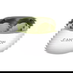 Canyon TWS-5 Auriculares In-Ear True Wireless Verde, Inalámbricos Bluetooth para Llamadas, Música y Deporte, IP33