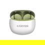 Canyon TWS-5 Auriculares In-Ear True Wireless Verde, Inalámbricos Bluetooth para Llamadas, Música y Deporte, IP33