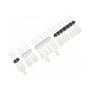 DeLOCK Juego combinado de sujetacables autoadhesivos 4 piezas negro/blanco