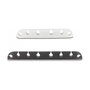 DeLOCK Juego combinado de sujetacables autoadhesivos 4 piezas negro/blanco