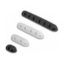 DeLOCK Juego combinado de sujetacables autoadhesivos 4 piezas negro/blanco