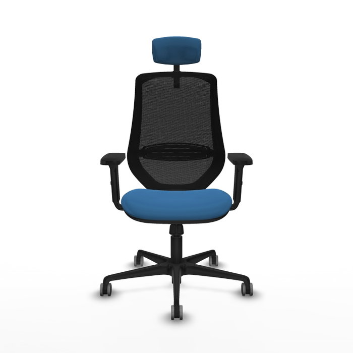 PIQUERAS Y CRESPO Silla de oficina Mardos con mecanismo Sincro, Azul claro y Negro PIQUERAS Y CRESPO Silla de oficina Mardos con mecanismo Sincro, Azul claro y Negro