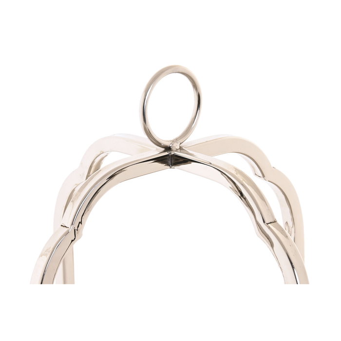 DKD Home Decor Portavelas de Acero y Cristal Cromado Plateado 21x21x49 cm