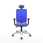 PIQUERAS Y CRESPO Silla de oficina Motilla Azul con mecanismo Sincro/Traslack