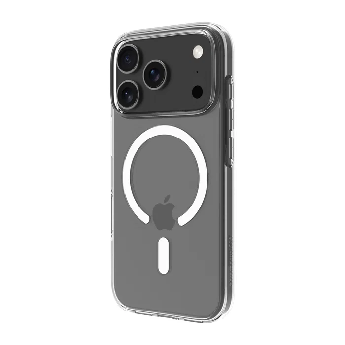 Dbramante1928 Greenland Pro MS - Funda para Apple iPhone 17 Pro, transparente, resistente a golpes y polvo, compatible con carga MagSafe