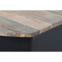 DKD Home Decor Mueble Bar Mango Hierro Negro con Focos