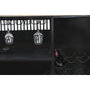 DKD Home Decor Mueble Bar Mango Hierro Negro con Focos