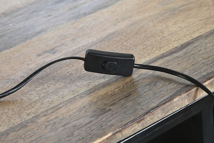 DKD Home Decor Mueble Bar Negro Marron 157 x 52 x 90 cm DKD Home Decor Mueble Bar Negro Marron 157 x 52 x 90 cm