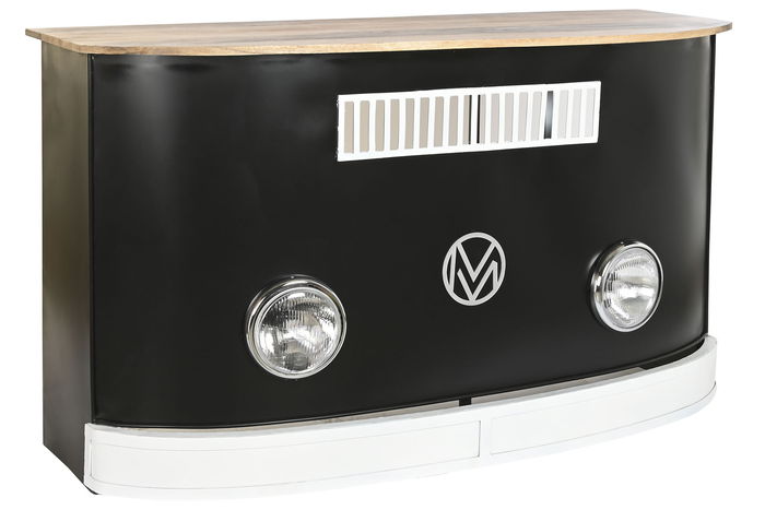 DKD Home Decor Mueble Bar Negro Marron 157 x 52 x 90 cm DKD Home Decor Mueble Bar Negro Marron 157 x 52 x 90 cm