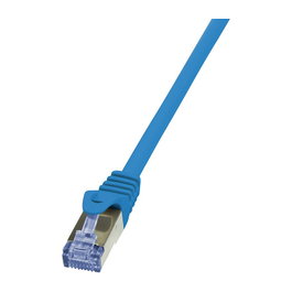 LogiLink Cable de parcheo CAT6A S/FTP AWG26 PIMF 5,0m azul