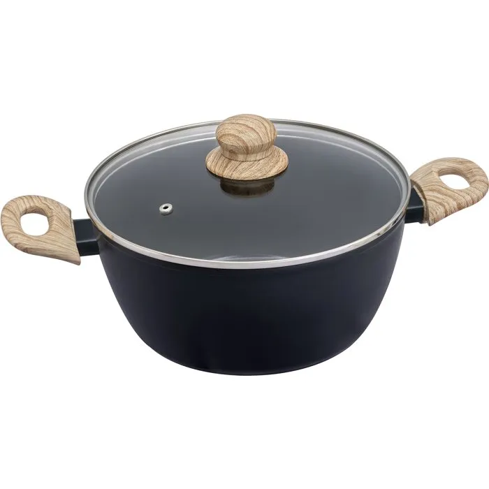 Pyrex Cook & Care Cazuela con Tapa 24 cm, Antiadherente para Inducción, Libre de PFAS - PYR3426470301183