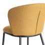 Silla Espiga Mostaza Tejido-Metal 55 X 55 X 78 cm (Set de 2)