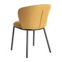 Silla Espiga Mostaza Tejido-Metal 55 X 55 X 78 cm (Set de 2)