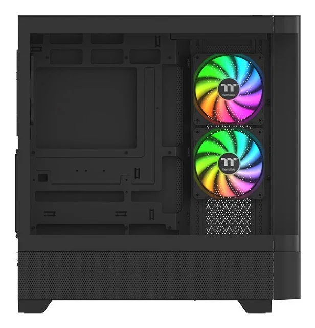 Thermaltake Caja PC View 290 TG ARGB Midi Tower ATX Negro CA-1L-00M1WN-00 con Ventana de Vidrio Templado y Panel Frontal ARGB