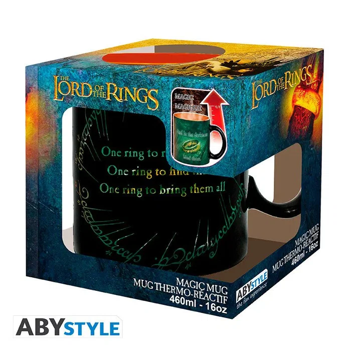 ABYstyle ABYMUGA508 Taza Térmica El Señor de los Anillos Sauron 460ml Termosensible - Multicolor, Cerámica, Universal ABYstyle ABYMUGA508 Taza Térmica El Señor de los Anillos Sauron 460ml Termosensible - Multicolor, Cerámica, Universal