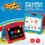 Good Idea! Pizarra doble cara con tizas, rotuladores y 2 juegos de mesa