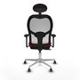 PIQUERAS Y CRESPO Silla de oficina Jorquera con mecanismo Sincro/Traslack Rojo y Blanco