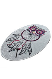 Conceptum Dream Oval DJT Alfombra de Poliéster 60 x 90 cm