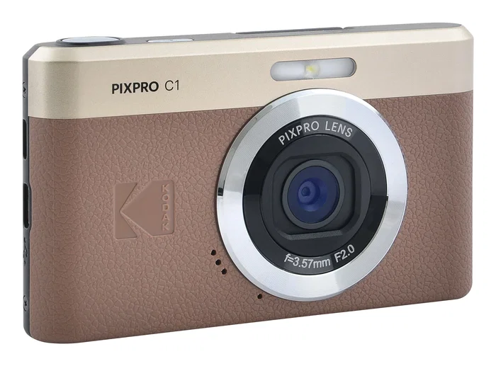 Kodak Pixpro C1BN Cámara Digital Compacta 13MP, Zoom Óptico 4x, Sensor 1/3" CMOS, Grabación Full HD 1080p, Color Marrón