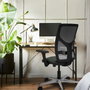 PIQUERAS Y CRESPO Silla de oficina Motilla con mecanismo Sincro/Traslack, Lila y Gris