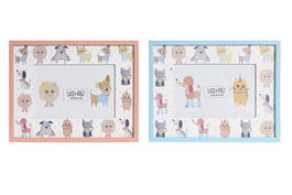 DKD Home Decor Marco de Fotos Infantil Azul Naranja 1.5 x 17.5 x 22.5 cm (6 Unidades)