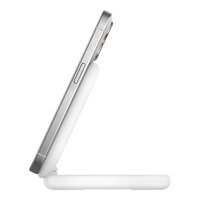 Belkin WIB007VFWWH - Cargador Inalámbrico MagSafe Plegable Qi2 de 15W para iPhone, con Cable USB-C 1.5m, Color Blanco Belkin WIB007VFWWH - Cargador Inalámbrico MagSafe Plegable Qi2 de 15W para iPhone, con Cable USB-C 1.5m, Color Blanco