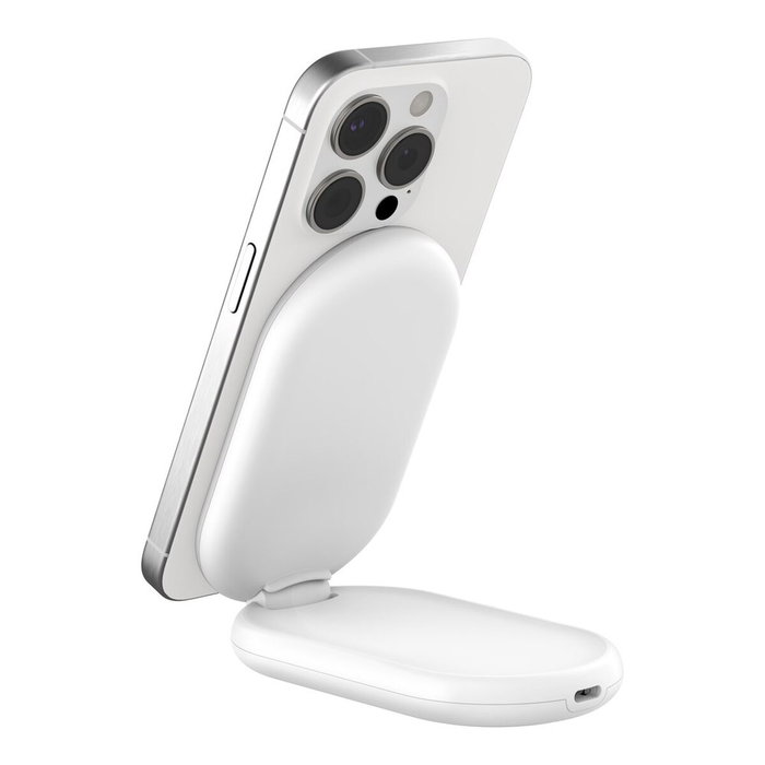 Belkin BoostCharge Cargador inalámbrico Qi2 y MagSafe Blanco