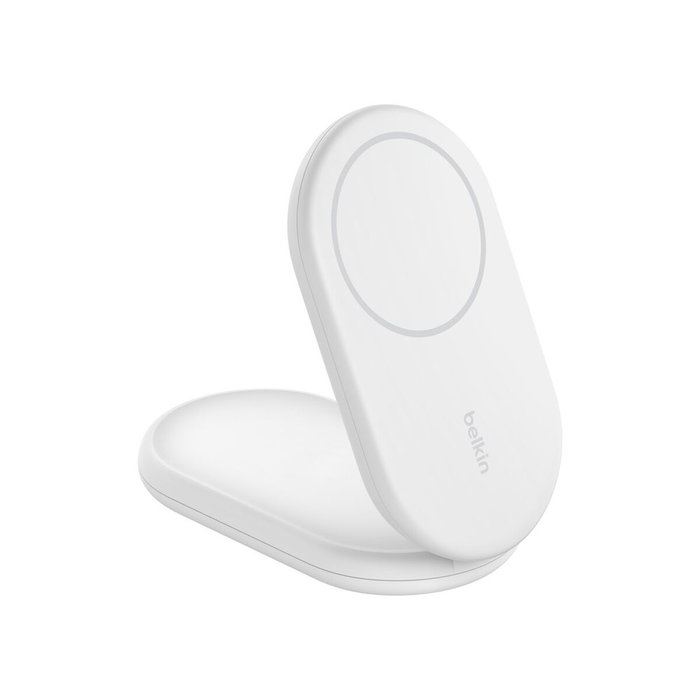 Belkin BoostCharge Cargador inalámbrico Qi2 y MagSafe Blanco