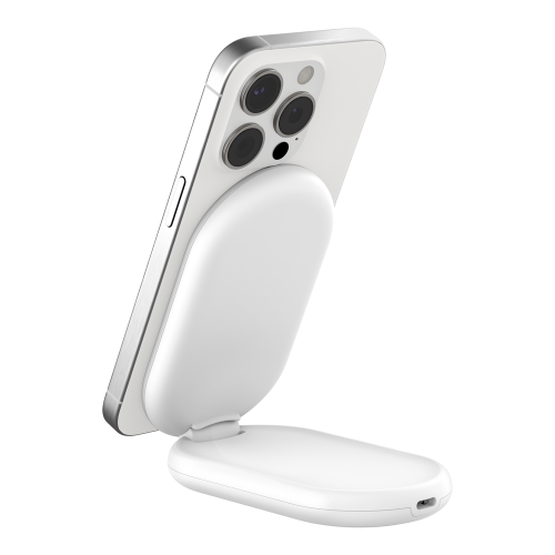 Belkin WIB007VFWH Cargador Inalámbrico para Auriculares y Smartphone, Carga Rápida USB C, Blanco