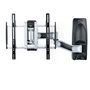 StarTech.com Soporte VESA de Pared Articulado y Retráctil para TV Plano/Curvo de hasta 65 Pulgadas y 45 kg, 400x400 mm, Negro/Plata