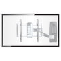 StarTech.com Soporte VESA de Pared Articulado y Retráctil para TV Plano/Curvo de hasta 65 Pulgadas y 45 kg, 400x400 mm, Negro/Plata