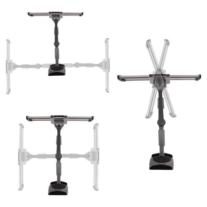 StarTech.com Soporte VESA de Pared Articulado y Retráctil para TV Plano/Curvo de hasta 65 Pulgadas y 45 kg, 400x400 mm, Negro/Plata