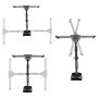 StarTech.com Soporte VESA de Pared Articulado y Retráctil para TV Plano/Curvo de hasta 65 Pulgadas y 45 kg, 400x400 mm, Negro/Plata