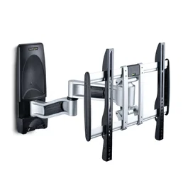 StarTech.com Soporte Articulado de Pared para TV 65” - VESA 200x100 a 400x400 - 45kg - Perfil Bajo Retráctil - Negro/Plata