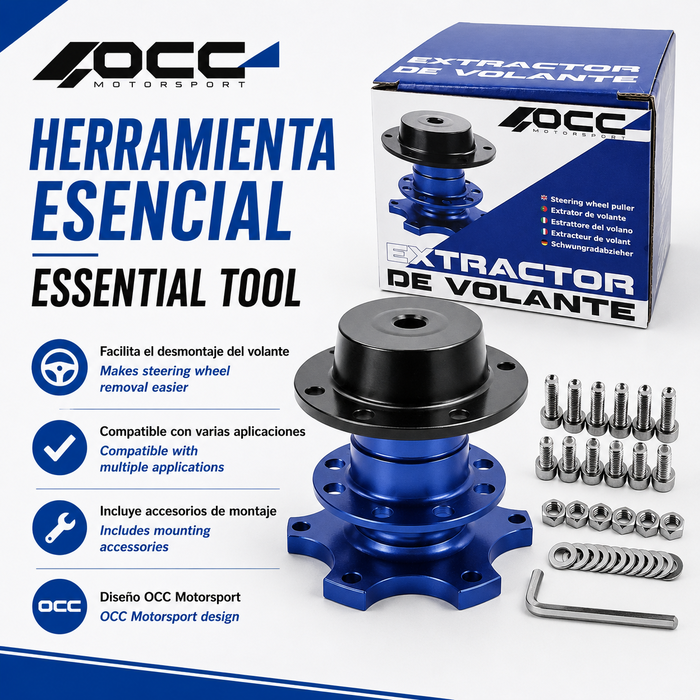 Occ Motorsport Extractor de volante rápido azul