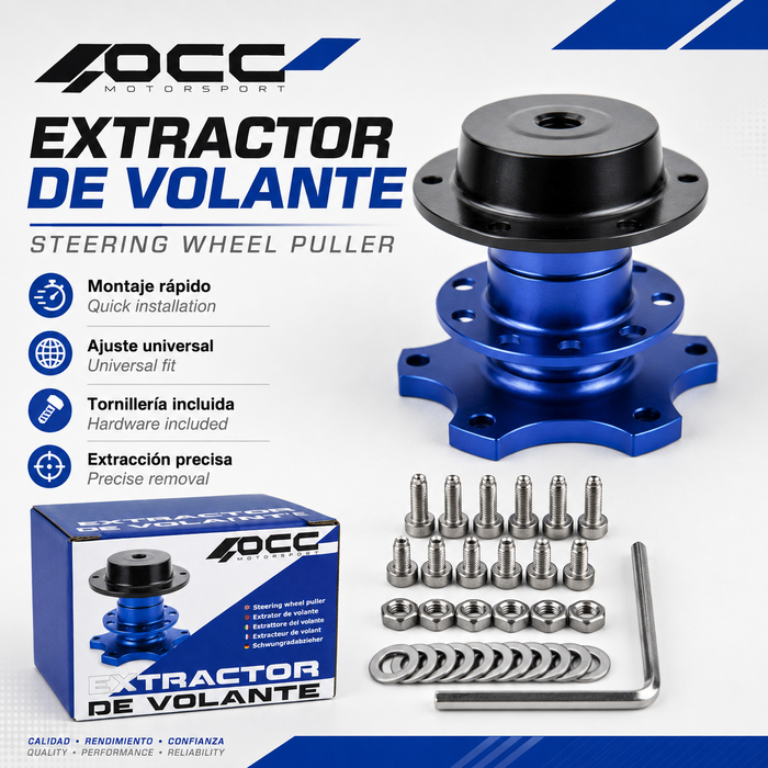 Occ Motorsport Extractor de volante rápido azul