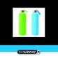 Bewinner Botella de Agua de Vidrio y Silicona, 600 ml, 7.2x7.2x24.5 cm (24 Unidades)
