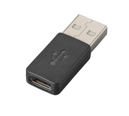 Poly Adaptador de USB-C a USB-A para Auriculares Plantronics Blackwire 3200 y 5200, Compatible con PC y Mac