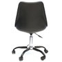 Home Deco Factory Silla con Ruedas Kiruna Negra