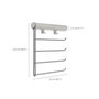 Joseph Joseph Orderly Rail para cinturones, corbatas y bufandas, Ecru